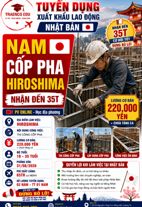 01 NAM - CỐP PHA HIROSHIMA NHẬN ĐẾN 35T