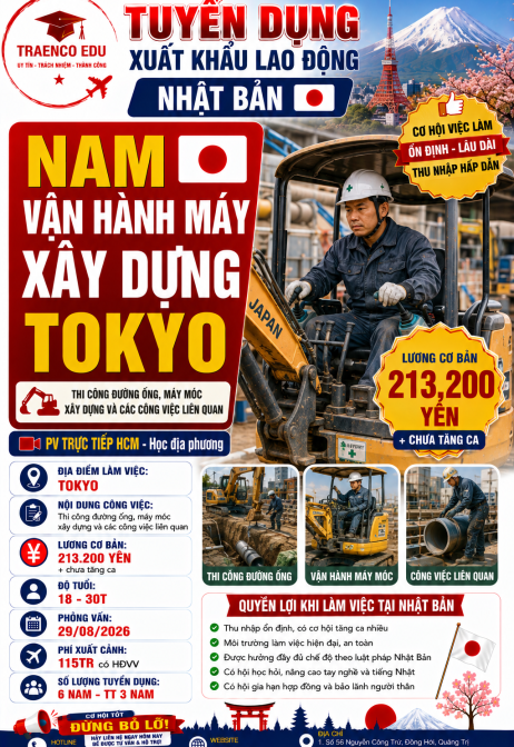 03 NAM - VẬN HÀNH MÁY XÂY DỰNG TOKYO